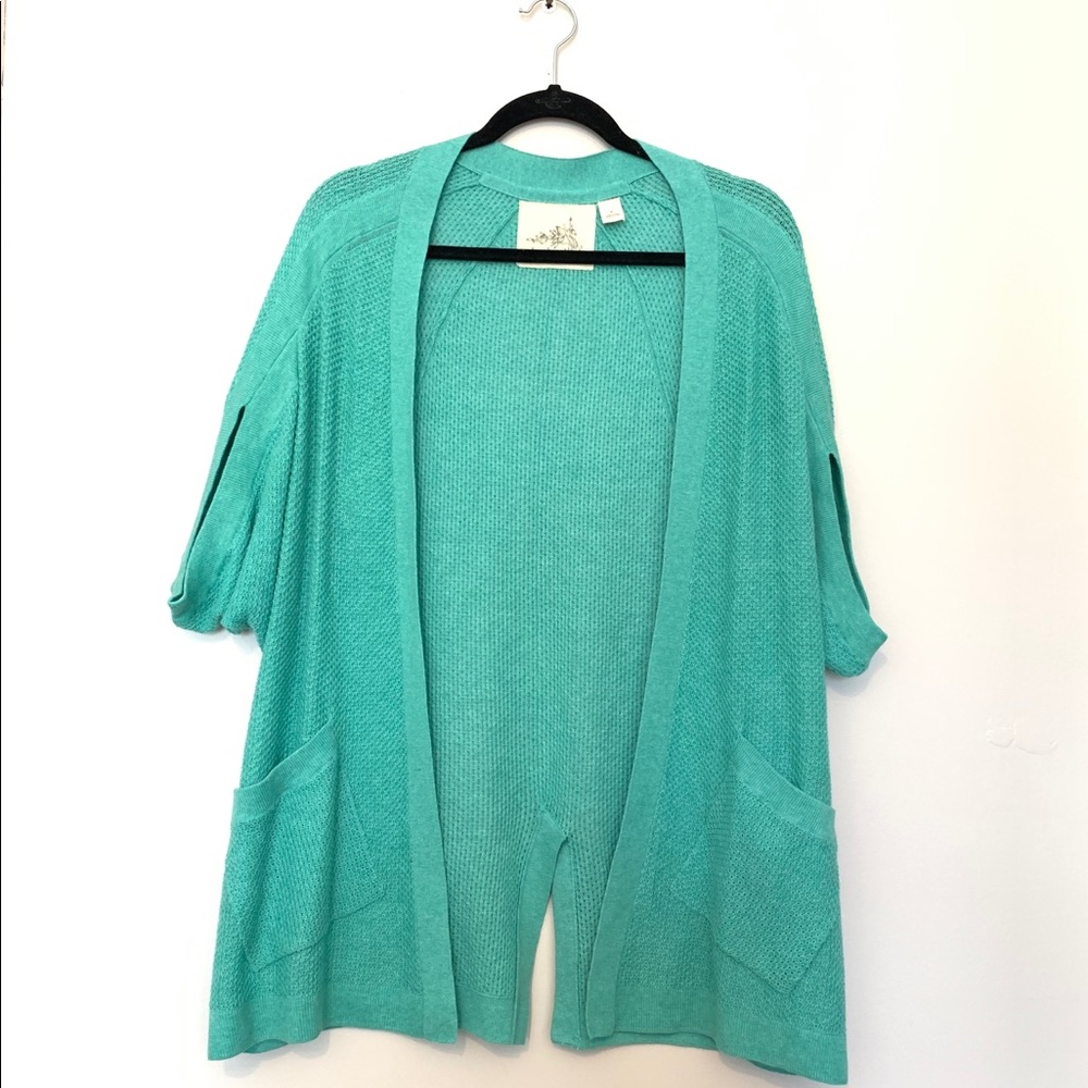 Anthro Angel Of The North Open Front Cardigan